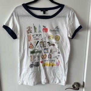J. Crew New York Collectors Graphic Tee